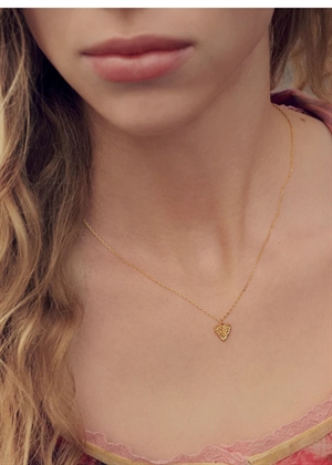 Fatale necklace Forgyldt Maanesten